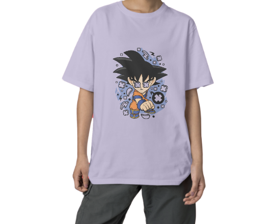 Unisex Oversized Goku Power-Up Graphic T-Shirt